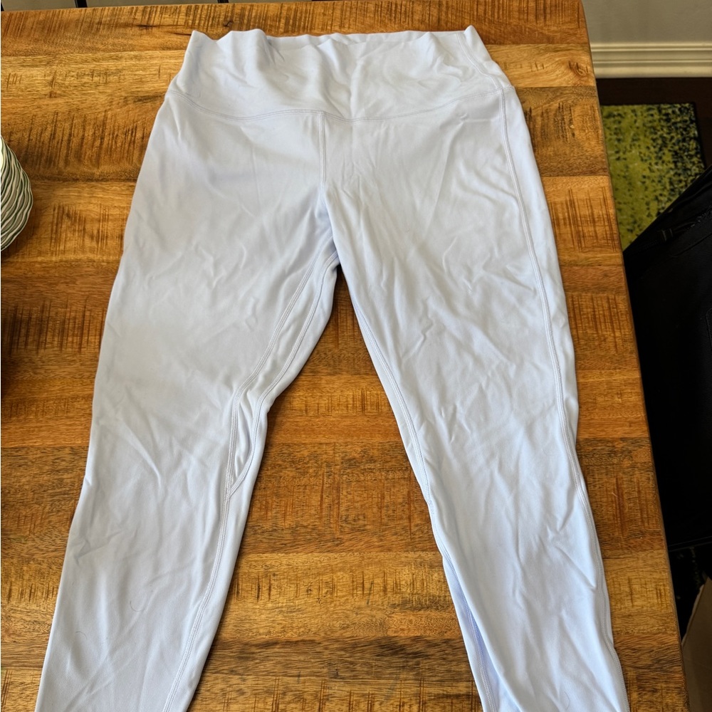 Lululemon Light Blue High-Waisted Ankle Leggings